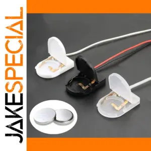 5-Pack CR2032 Battery Holder with On-Off Switch