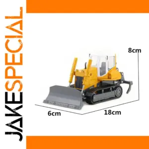 High Simulation 1:50 Yellow Bulldozer Model