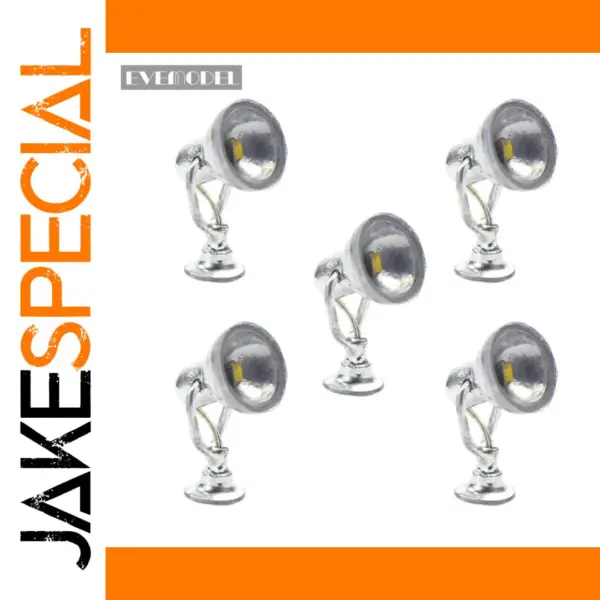 HO Scale 1:87 LED Flood Lights Set for Model Railways