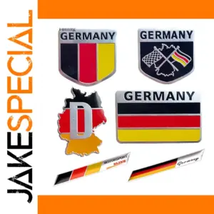Germany Flag 3D Car Emblem Aluminum Badge