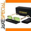 Small Square Rimless Men's Designer Sunglasses UV400
