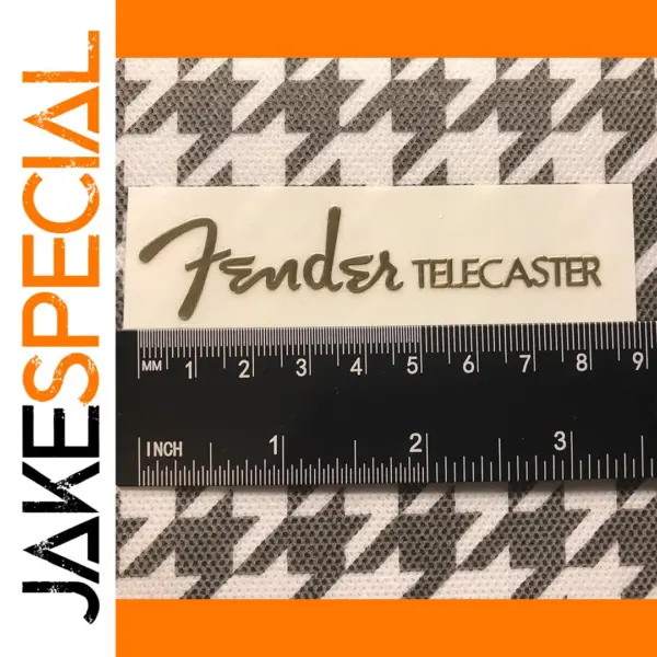 2Pcs Gold 3D Fender Telecaster Decals