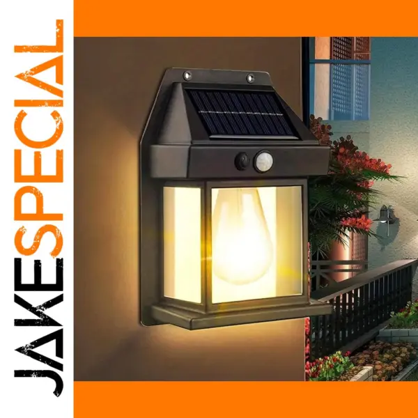 Solar Motion Sensor Wall Light with IP65 Rating