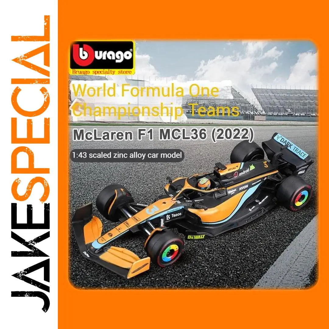 Bruago 1:43 McLaren MCL36 F1 Die-Cast Car Model 1 Bruago 1:43 McLaren MCL36 F1 Die-Cast Car Model