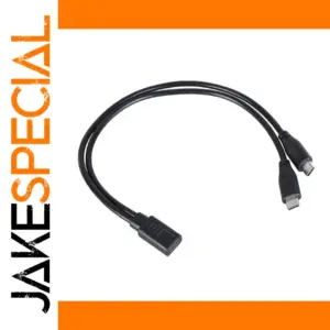 USB Type C Splitter Y Cable 30cm Dual Output