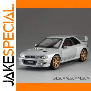 1:32 Silver Subaru Impreza Sports Car Model