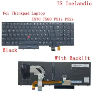 Lenovo ThinkPad T570 P51S Backlit UK Keyboard 39 2d3ecf37 no logo
