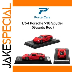 1/64 Porsche 918 Spyder Guards Red Model Car