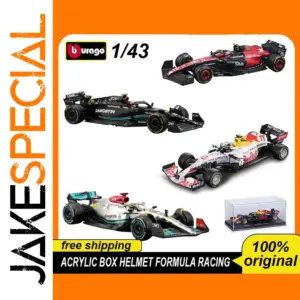 Bburago 1:43 F1 Racing Model with Dust Cover
