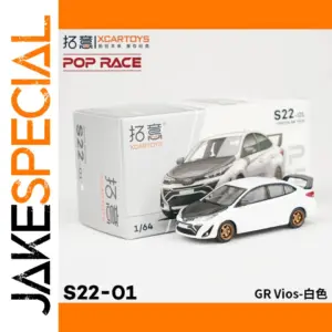 1:64 Scale GR Vios White Alloy Car Model