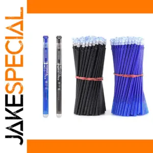 30Pcs Erasable Gel Pens 0.5mm Blue/Black Ink Set