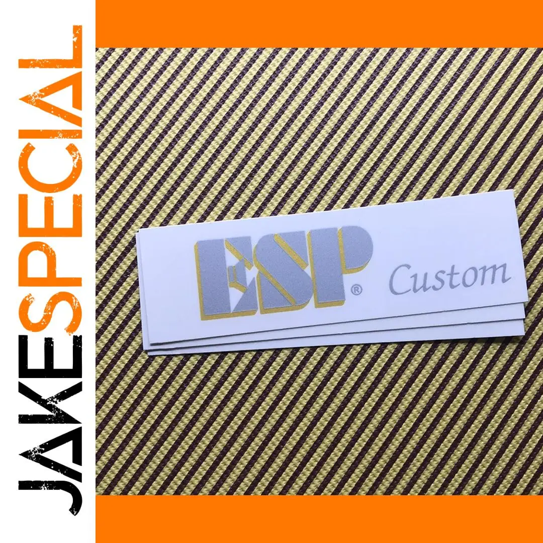 3-Piece E-S-P Guitar Headstock Decal Set 1 3-Piece E-S-P Guitar Headstock Decal Set