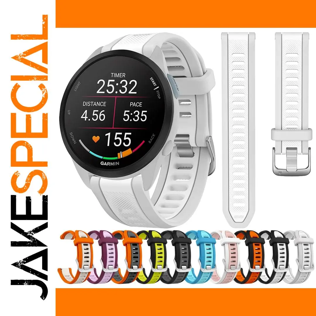 20mm Silicone Sports Strap for Garmin Watches 1 20mm Silicone Sports Strap for Garmin Watches