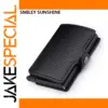 Carbon Fiber Mini Wallet with Zipper Closure
