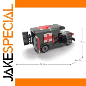 WW2 Military Ambulance Building Block Toy