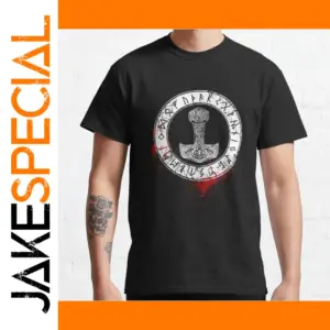 Viking Thor's Hammer Rune T-Shirt Large