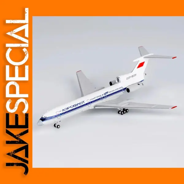 Soviet Tu-154B-2 Alloy Diecast Model 1:400