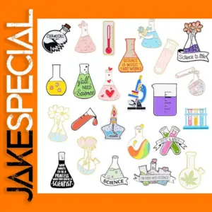 Chemistry Science Enamel Pins Set