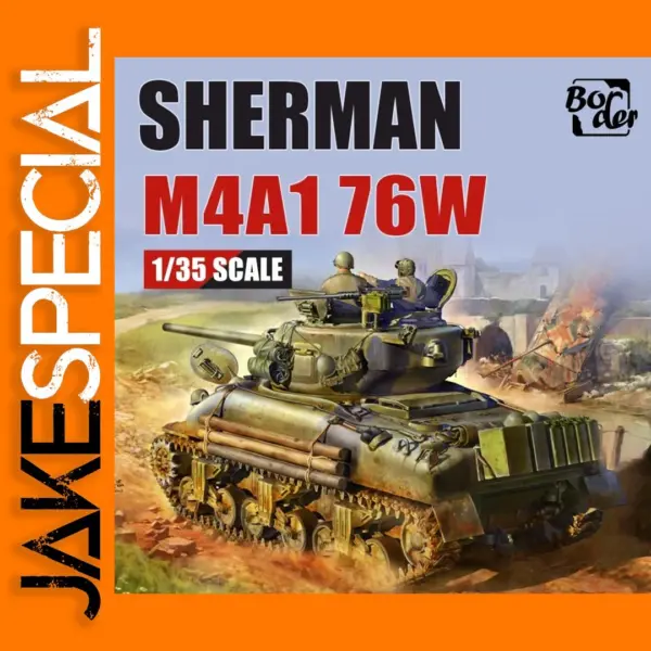 Plastic Model Kit of Sherman M4A1 76MM Tank 1/35