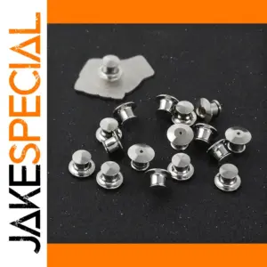 10-Pack Metal Brooch Locking Clasps for Jewelry