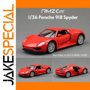 Porsche 918 Spyder Red Diecast Model RMZ City 1/36