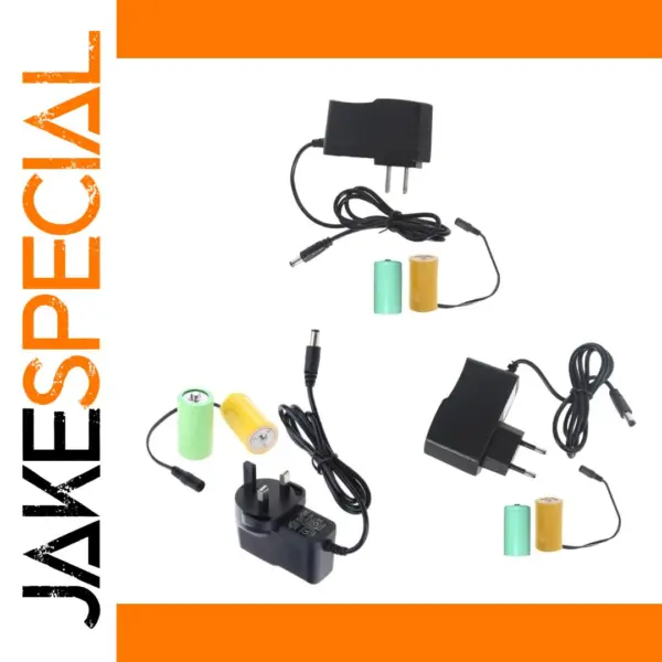 LR20 D Battery Eliminator AC Power Adapter