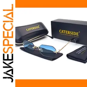 Round Rimless Metal Frame Sunglasses Model K35262