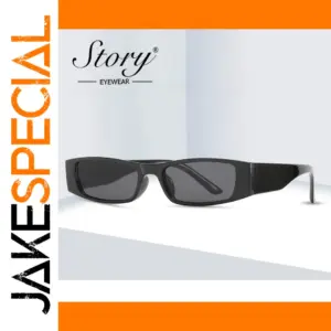 2021 Retro Narrow Rectangle Sunglasses for Women Men