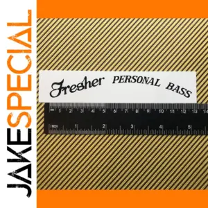 Fresher Personal Bass Guitar Headstock Decal 3pcs