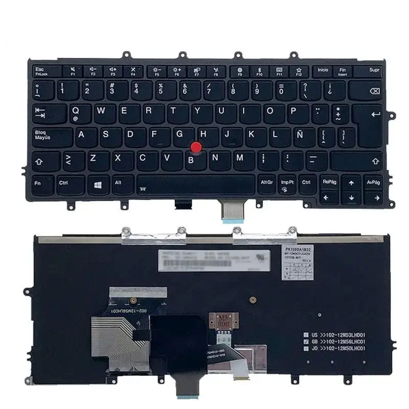 Latin Spanish Backlit Keyboard for Lenovo ThinkPad X270 2 Latin Spanish Backlit Keyboard for Lenovo ThinkPad X270 - Image 2