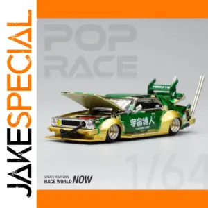 POP RACE Skyline C210 BAPE 1:64 Alloy Model Car