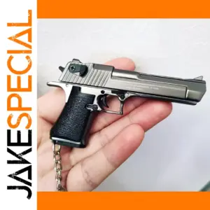 Mini Desert Eagle Keychain Metal Toy Gun for Adults and Kids