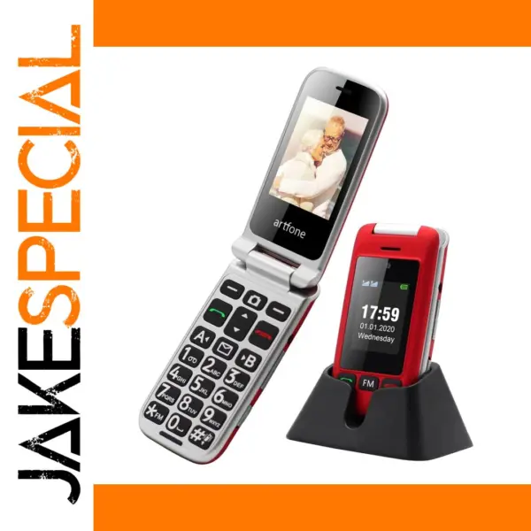 Artfone C10 Flip Senior Phone with Dual LCD