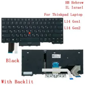 Lenovo Thinkpad L14 Backlight Keyboard G1 G2 US UK JP 16 33888c29 no logo