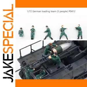 1/72 German Artillery Loading Team Resin Soldiers Set