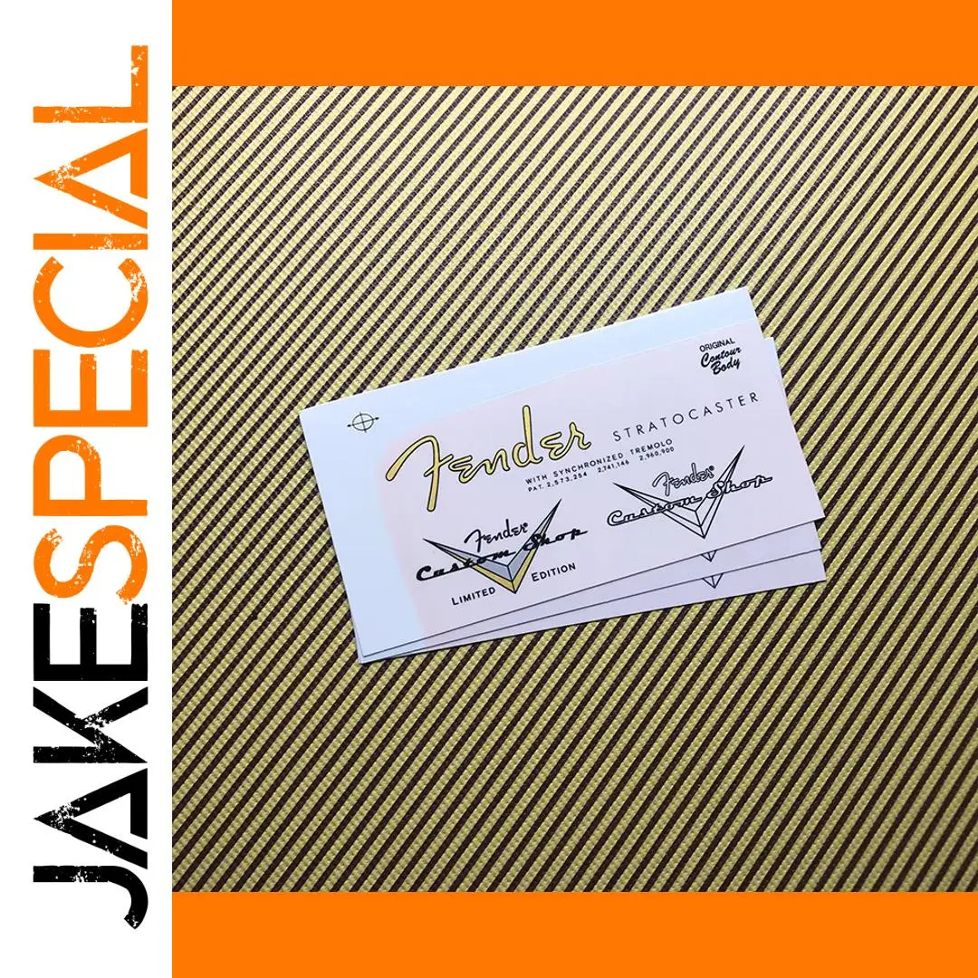 Fender Limited Edition Stratocaster Decal Set of 3 1 Fender Limited Edition Stratocaster Decal Set of 3