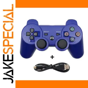 Wireless PS3 Game Controller with USB Cable