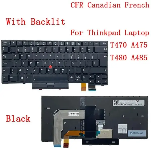 Lenovo ThinkPad Backlit Keyboard for T470/T480 and More - Image 9