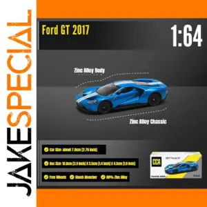 2017 Ford GT 1:64 Scale Blue Model Car