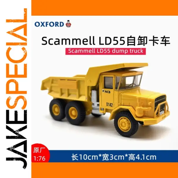 1:76 Scale LD55 Diecast Dump Truck Model
