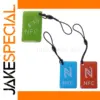 Colorful NFC Tags with Black Cord Set