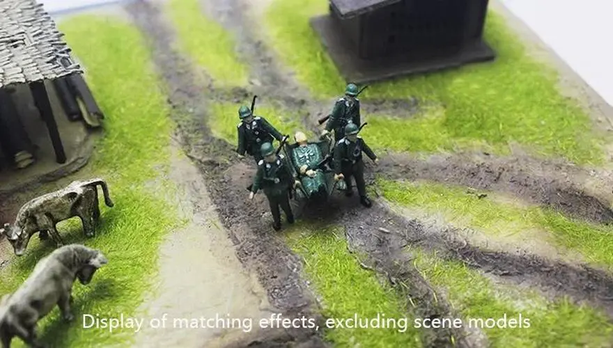 1/72 German WWII Medic Stretcher Squad Model 4 1/72 German WWII Medic Stretcher Squad Model - Image 4