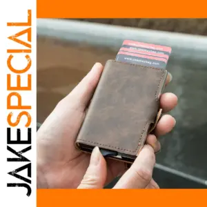 RFID Blocking PU Leather Pop Up Wallet