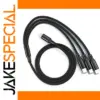 3 In 1 Braided USB Charging Cable