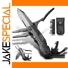 Multifunctional Black Multi-Tool with Screwdriver Set