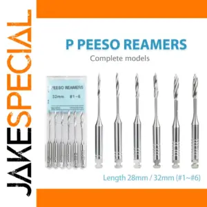 6-Pack Dental Endodontic Peeso Reamers 28/32mm