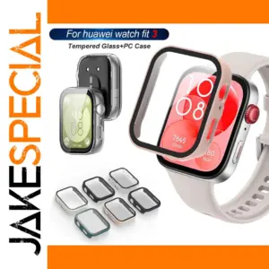 Tempered Glass Watch Case for Huawei Watch Fit 3
