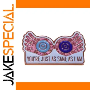 Luna Lovegood Glasses Enamel Brooch Jewelry