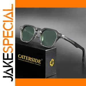 Square Acetate Polarized Sunglasses for Men