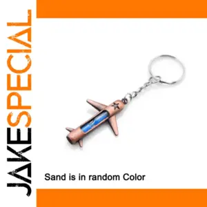 Metallic Keychain in Rifle Design with Chain